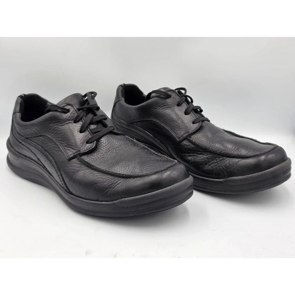 SAS Move On Shoes Walking Comfort Orthopedic Lace Up Black Leather Men's Sz 12 M